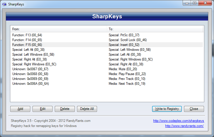 how to bind macros using sharpkeys
